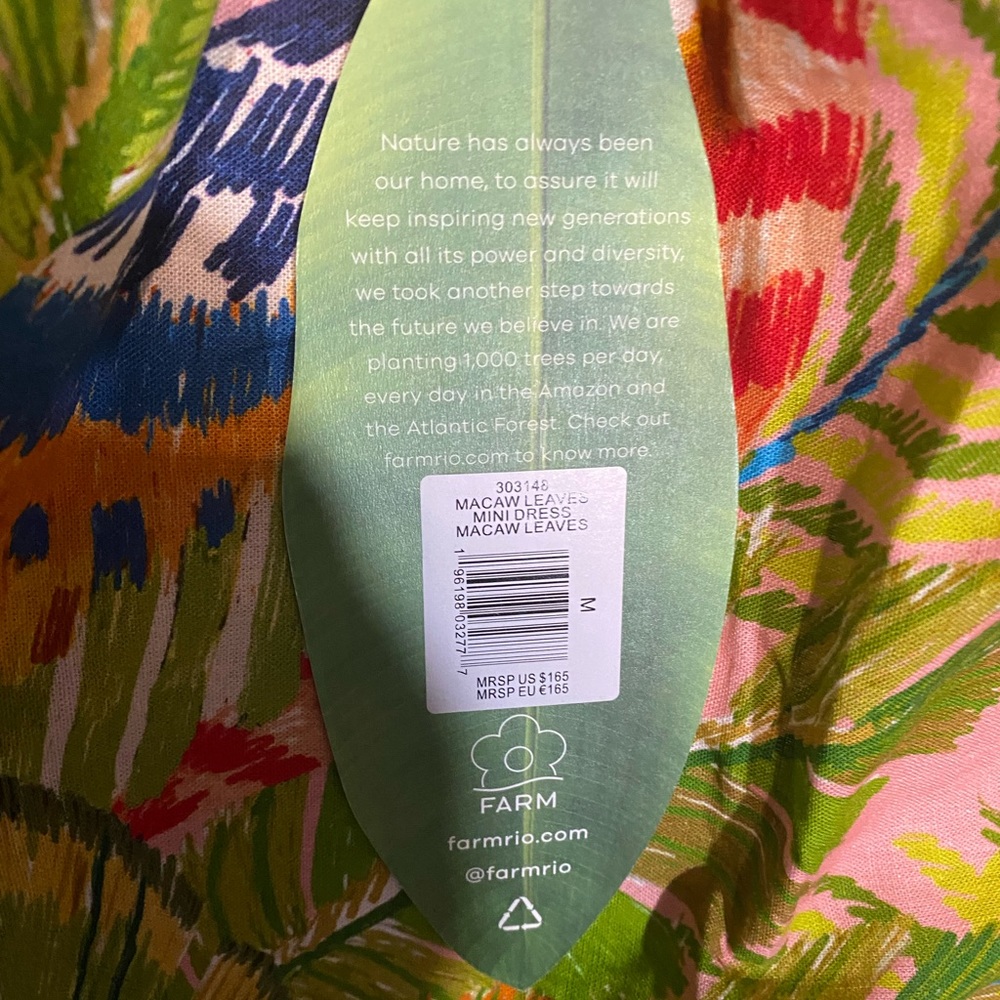FARM Rio Colorful One-Shoulder Mini Dress - Picture 6 of 8